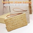 thumbnail image 4 of Sac en Paille pour Femmes, Sac à Main Bohème, Sac de Plage Décontracté d'Été, 4 of 7