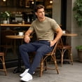 thumbnail image 5 of Mens Hiking Pants Joggers Lightweight Breathable Quick Dry Outdoor Fishing Athletic Work Pants with Zipper Pockets Dark Blue 2XL, 5 of 8