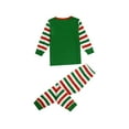 thumbnail image 5 of Nituyy Christmas Pajamas Matching Set Santa Claus Pjs Dad Mom Teen Sleepwear Tee Striped Plaid Pants Pyjamas Outfits, 5 of 9