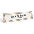 thumbnail image 1 of Printtoo Personalized Desk Name Plate Pretty Floral Custom Acrylic Office Desk Name Plate Accessory 2x10 Inches, 1 of 5