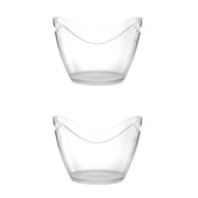 koolsoo Ice Bucket Wine Cooler Champagne Bottle Cooling Beer Holder Clear Ingots 8L + 4L Free Shipping
