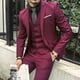 thumbnail image 4 of Traje de hombre de tres piezas, traje ajustado, traje informal, vestido formal de negocios, vestido de novia, traje de padrino, 4 of 5