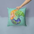 thumbnail image 2 of Carolines Treasures 8336PW1414 Mermaid Fabric Decorative Pillow, 14Hx14W, multicolor, 2 of 4