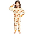 thumbnail image 2 of WOYY Girls Matching Halloween Pajamas Snug Fit Long Sleeve Top Pants Sleepwear, Sizes 2-10, 2 of 4
