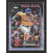 2024 Topps Chrome Masataka Yoshida #63 X-Fractor Topps All-Star Rookie Red Sox Baseball Card