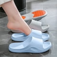thumbnail image 6 of Non-slip slippers for the elderly female pregnant women Summer home indoor bathroom bath non-slip slippers for men-Sky Blue-37-38, 6 of 6