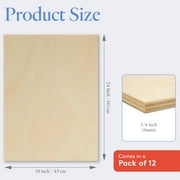 Baltic Birch Plywood, 18 x 24 x 1/4 Inch - 6 mm Craft Wood, Box of 12 B/BB Grade Baltic Birch Sheets, Perfect for Laser, CNC Cutting and Wood Burning, by Woodpeckers