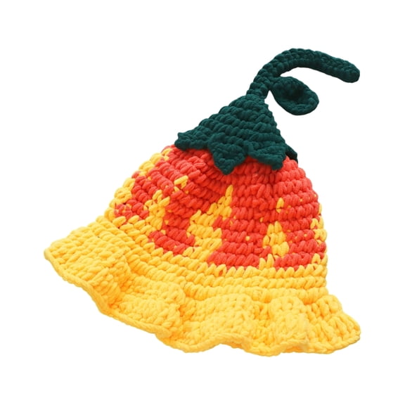 lanema Lovely Pumpkin Flower Fisherman Hat For Party Gatherinig Dressingup