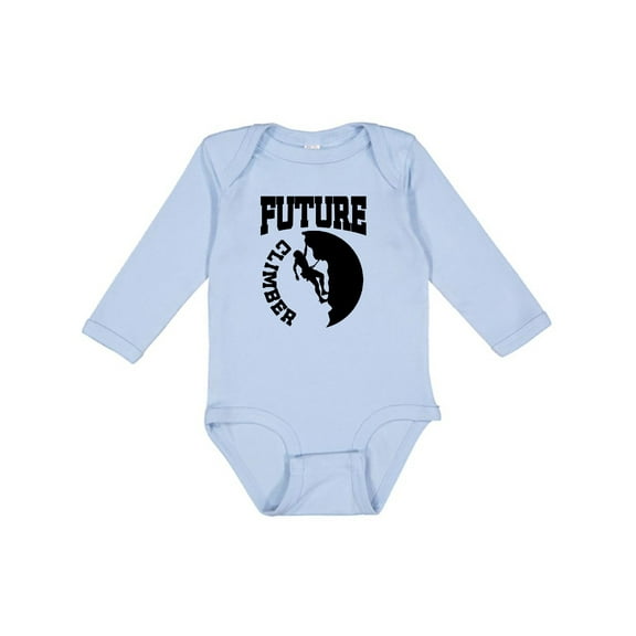 Inktastic Climbing Future Climber Boys or Girls Long Sleeve Baby Bodysuit