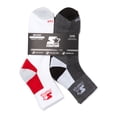 thumbnail image 2 of Starter Men's Triangle Extended Quarter Socks, 6-Pack, 2 of 3
