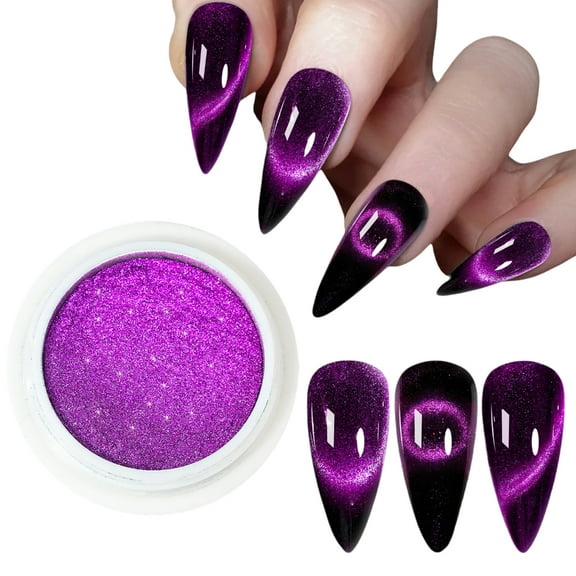 SDFGTstore 9D Cats Eye Nail Powder Magnetic Powder Nail Art Powder Nails Art Decorations