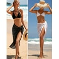 thumbnail image 2 of Oudiya 2 Pack Women Long Sarong Swimsuit Coverups Chiffon Bikini Wraps Sheer Beach Bathing Suit Cover Up, 2 of 7