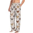 thumbnail image 6 of Logiee Various Chicken Print Pajama Pants for Men,Men’s Pajama Bottoms,Mens PJ Pants with Pockets & Button Fly-Small, 6 of 6