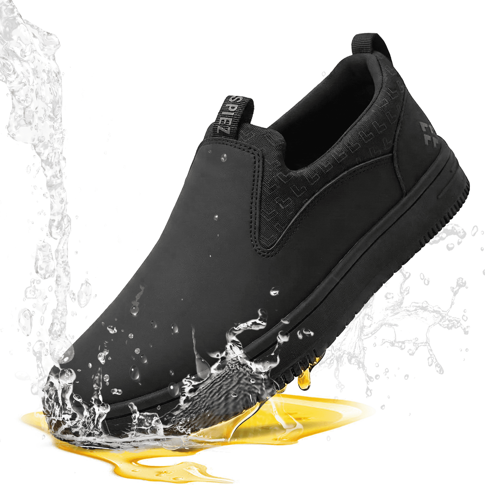 SPIEZ Men's Work Shoes, Waterproof Lightweight Non-Slip Sneakers