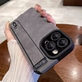 thumbnail image 3 of Luxury Suede Fur Leather Wrist Strap Holder Soft TPU Phone Case For iPhone 15 11 12 13 14 Pro Max 15Plus Shockproof Bumper Cover, 3 of 5
