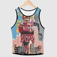 thumbnail image 3 of Jean Michel Basquiat Women T Shirts Top Slim-Fit Crew Neck Tank Tops for Womens, 3 of 5