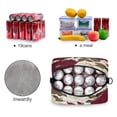 thumbnail image 4 of Insulated Crossbody Lunch Bag 10L Lunch Tote with Adjustable Shoulder Strap for Work Office Picnic White and Crimson Roses Pattern, 4 of 6