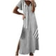thumbnail image 1 of Vestido de Manga Corta para las Mujeres, Vestido Casual de Manga Corta con Cuello en V Hecha de Poliéster Cómodo para la Fiesta, Vestido Sexy para las Mujeres, 1 of 6