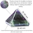 thumbnail image 2 of Fluorite Pyramid Crystal Healing Stones - 1.5" Pyramid, 2 of 5