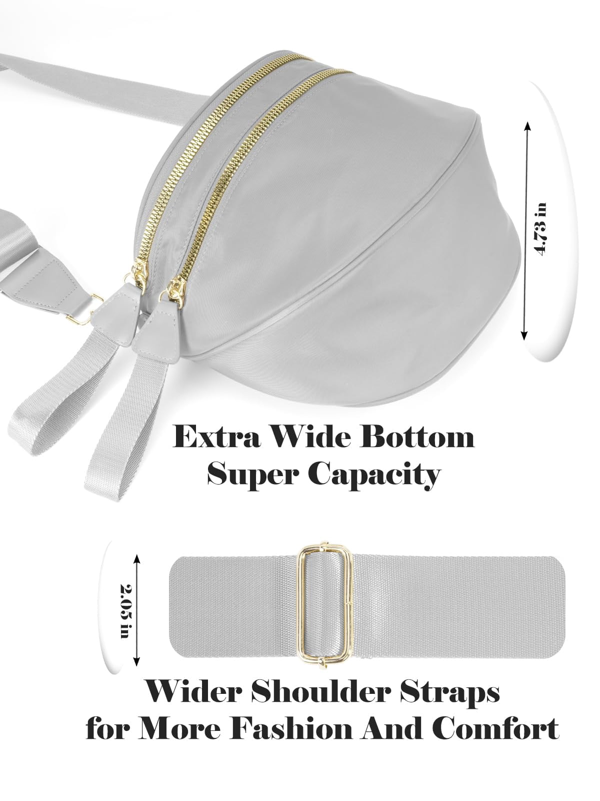 Pure Colour Crossbody Bag Bum Bag for Women,Spacious Wallets Purses Chest Belt Bum Bag,Oversized Bum Bag
