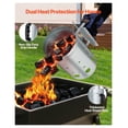 thumbnail image 4 of Charcoal Chimney Starter 4lbs, Heavy Duty Steel Grill Starter for BBQ, Rapid Charcoal Lighting, Compact Carbon Lighter for Grills & Camping, Silver, 4 of 9