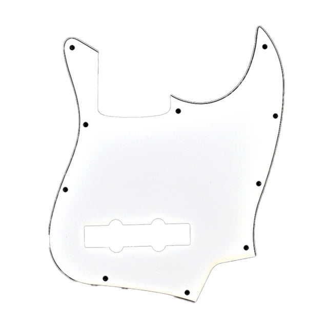 Greeniant Guitarra 1 capa 10 agujeros Pick Guard Musical blanco negro capa única placa antiarañazos protector golpeador cojín JB Bass Accesorios para instrumentos musicales Greeniant OD028190-00