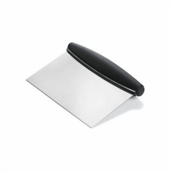 Stainless Steel Multi-Purpose Scraper and Chopper: Kitchen Bench  Food Scraper, Dishwasher-Safe, Black