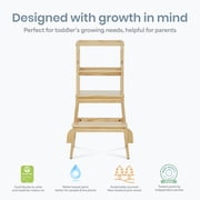 Dream On Me 2-in-1 Funtastic Tower and Step Stool, Easy to Assemble, Natural