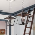 thumbnail image 5 of Kichler 52474 Dame 2 Light 13" Wide Taper Candle Pendant - Anvil Iron, 5 of 12