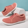 thumbnail image 4 of DLWKIPV Minimalist Barefoot-Style Sneakers - Breathable Knit Wide Toe Box Shoes for Daily Walking & Casual Wear (PINK,8), 4 of 6