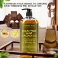 thumbnail image 3 of Aceite de masaje MAJESTIC PURE Eucalyptus Mint 240 ml para toda la piel, 3 of 8