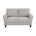 thumbnail image 5 of Lexicon Ellery Textured Fabric 2-Piece Upholstered Sofa Set in Sand Brown, 5 of 12