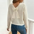 thumbnail image 3 of DAFPZW Womens Ribbed Knit Sweaters Textured Drop Shoulder Long Sleeve Crew Neck Pullover Tops, 3 of 5