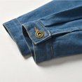 thumbnail image 4 of Ticikt Kids Faux Two-Piece Denim Jacket, Hooded Zip Up Casual Outerwear Boys Girls Autumn Winter Jean Coat,Grey,8-9 Years, 4 of 4