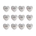 thumbnail image 1 of Billuyoard Platos en forma de corazón Hebilla de amor Cierres de metal Anillos de servilleta Círculo romántico Fiesta Banquetes Cena Adorno de joyería Mostrada plata Billuyoard HA060541-02, 1 of 6