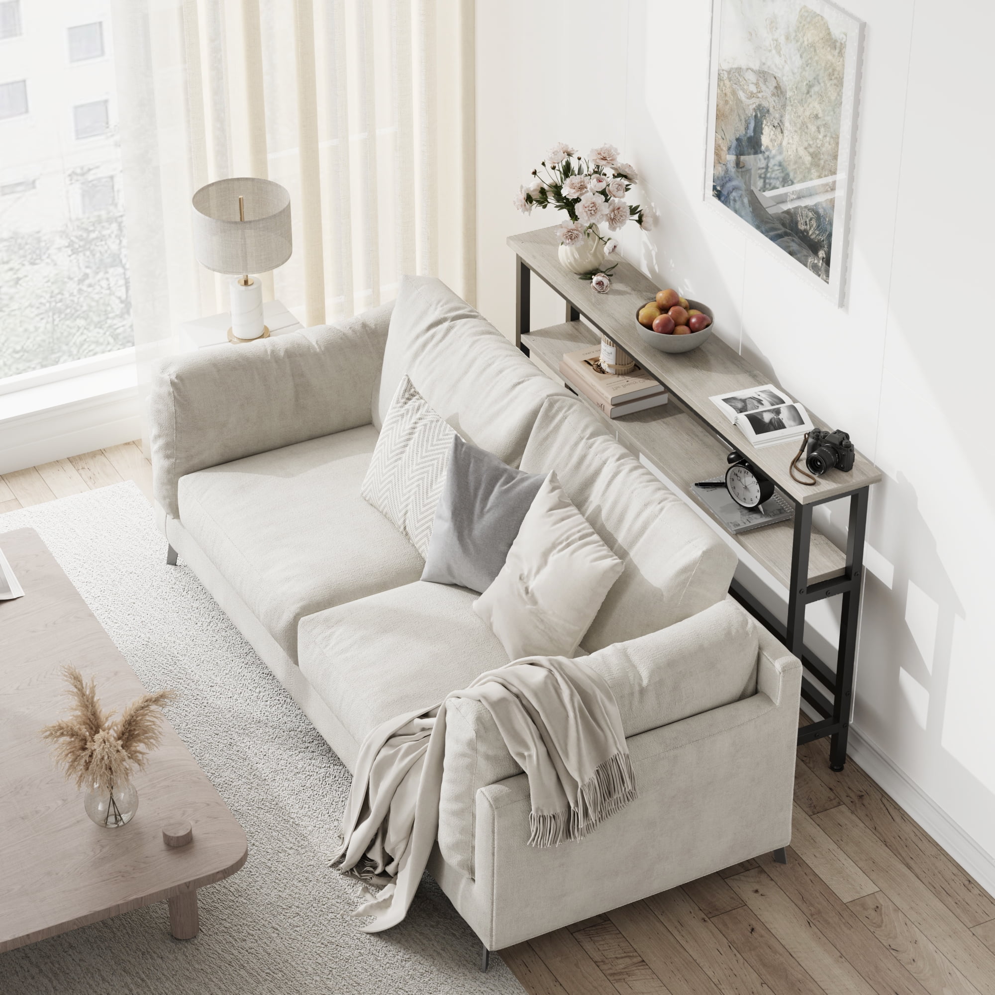 ローテーブルStainless Modular 2tier Sofa Table ローテーブルStainless Modular 2tier Sofa Table