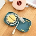 thumbnail image 4 of Pink Violte Caja de Almacenamiento de Cable de Datos para teléfono móvil Mini portátil Multifuncional de 2 Piezas, 4 of 5