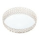 thumbnail image 1 of 1pc Elegant Jewelry Almacenamiento Bandeja Redonda Espejo Superficie Tray Organizador Home, 1 of 6
