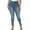 Retro Blue-774, variant on Gocolloa Womens Plus Size Skinny Jeans High Waisted Stretchy Classic Ankle Jean Dark Blue 14W