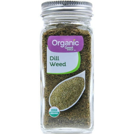 - Great Value Organic Dill Weed, 0.6 oz