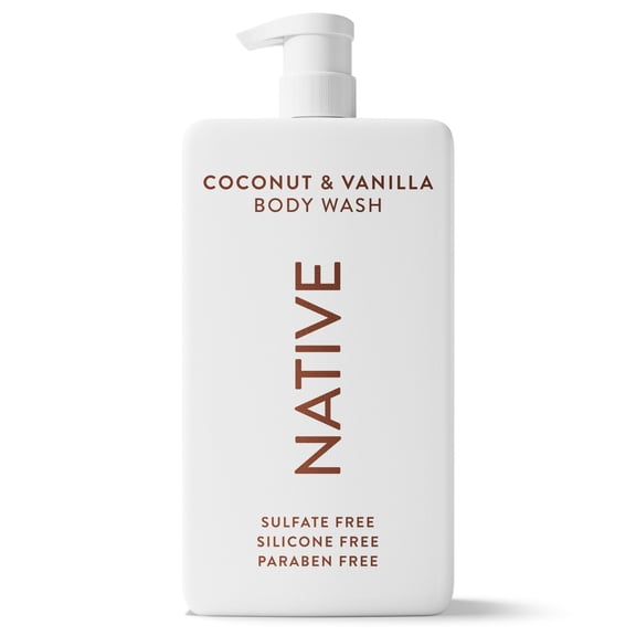 Native Body Wash, Coconut & Vanilla, Sulfate Free, 36 fl oz