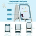 thumbnail image 5 of Gymax 2 in 1 Kids Easel Desk Chair Set Book Rack Adjustable Art Painting Board Blue, 5 of 10