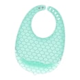 thumbnail image 3 of Babero de alimentación de silicona ajustable Sunnimix para bebé unisex verde, 3 of 8