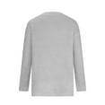 thumbnail image 5 of Lovskoo 2024 Sweaters for Women Long Sleeve Trendy Solid Color Pullover V-Neck Cable Knit Loose Sweater Casual Sweater Gray, 5 of 6