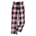 thumbnail image 4 of Flannel Women's Soft Plush Pajama Pants Comfortable Wide Leg Casual Nightgown with Pockets, 4 of 21