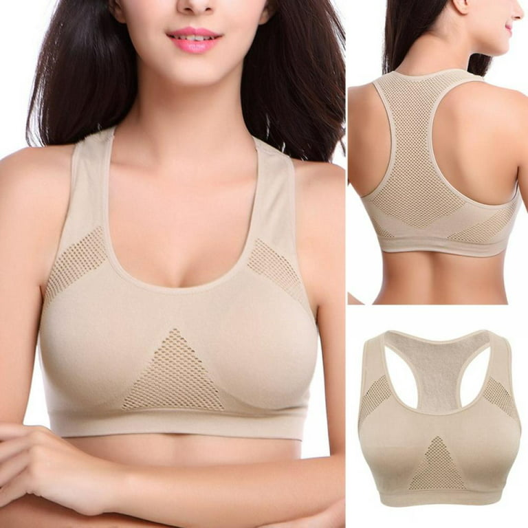 Women Racerback Sports Bras Padded Seamless High Impact Support for Yoga  Gym Workout Fitness Activewear Bra