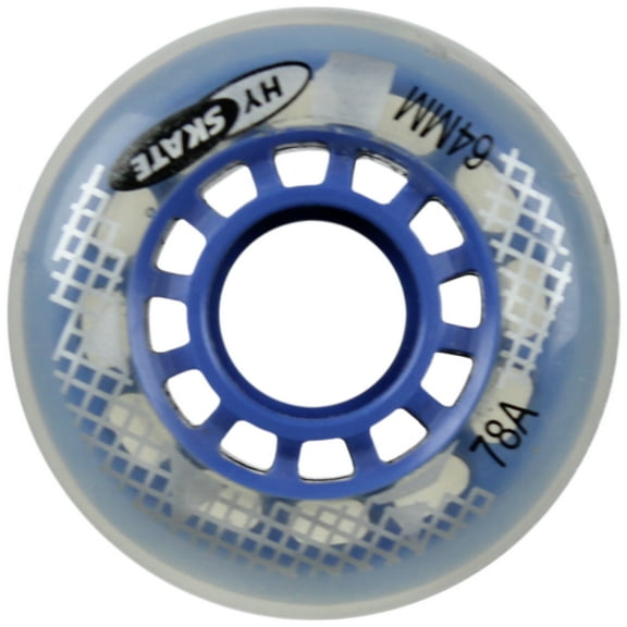 Single Inline Replacement Wheel Blue/Clear 68mm 78A Spider