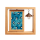 thumbnail image 1 of Cartoon delfines ballenas olas azules Marco giratorio de madera 4x6, 1 of 3