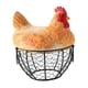 thumbnail image 4 of Cesta para huevos de gallina, contenedor de almacenamiento de huevos, alambre rústico para recolección de huevos frescos, cesta de almacenamiento para, 4 of 8