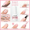 thumbnail image 6 of Gellen Builder Nail Gel, 9 in 1 Light Pink Gel Builder for Nail Thickening, LED Nail Lamp Cured Hard Gel Builder Gel Nail Polish Base Gel Extension Gel Building Gel, 6 of 8